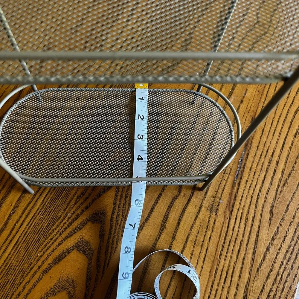 Silver Metal Wire Shelf
